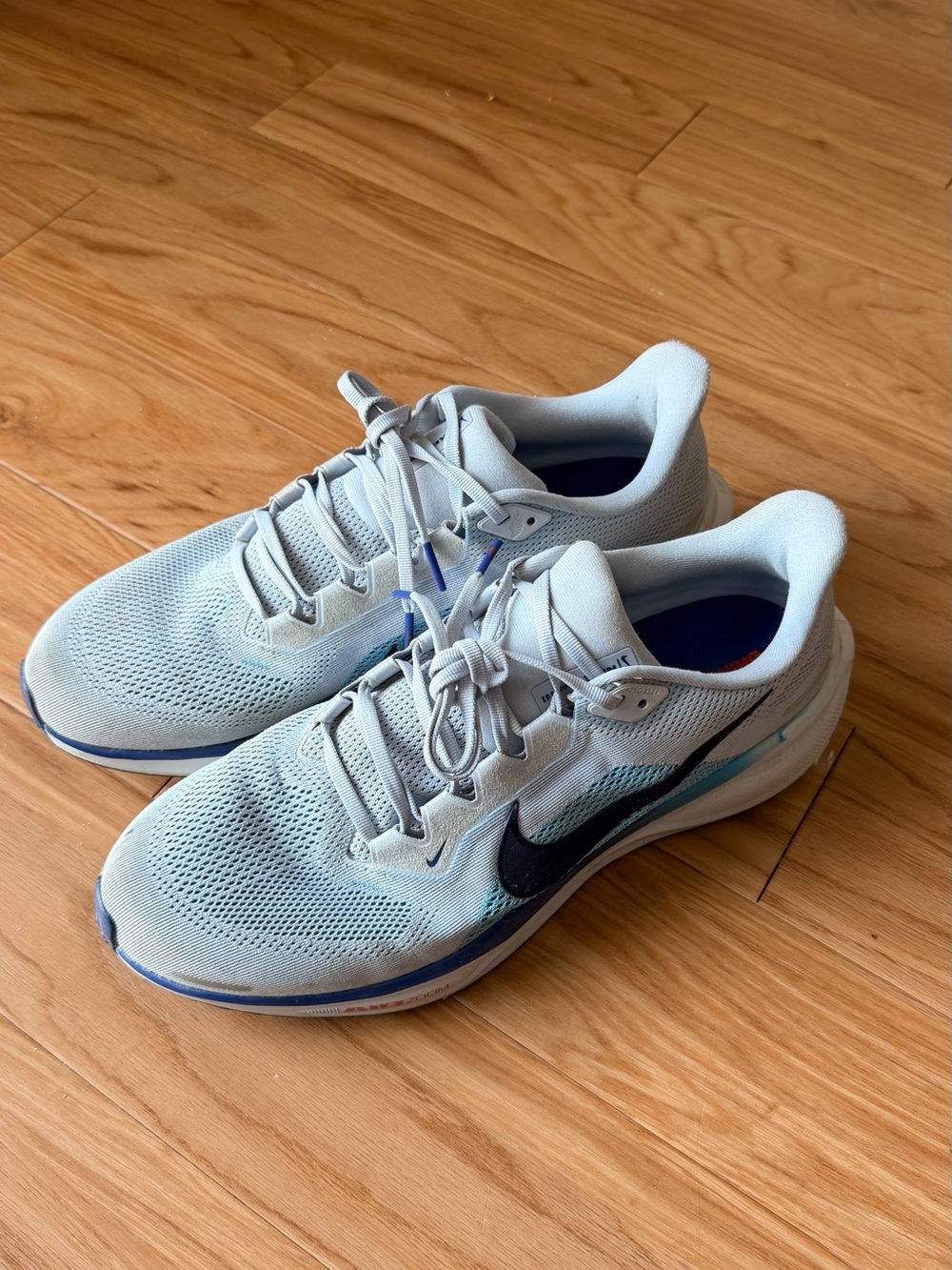 Nike Men’s Running Shoes - Light Gray with Black Swoosh